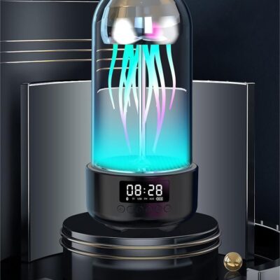 Lamp with Bluetooth White Noise Sound, Jellyfish Aquarium Bubble lamp for Relaxing Decorating Gift Lamps for Adults and Kids